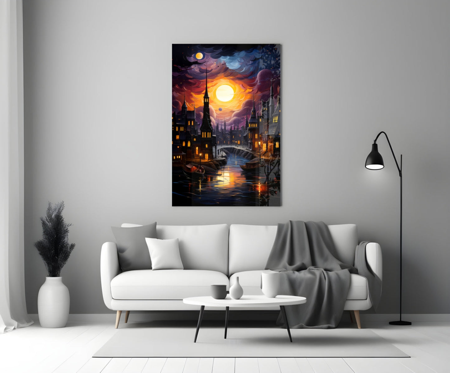 Moonlight Glass Wall Art