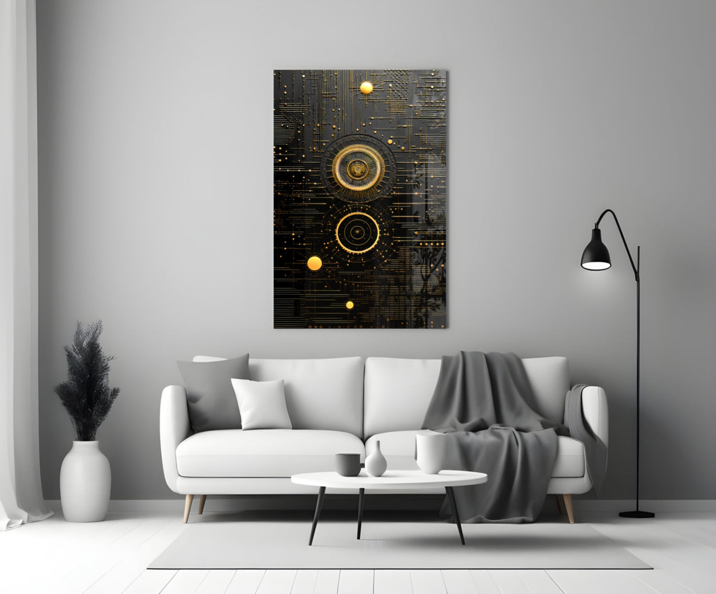 Ancient Sky Glass Wall Art