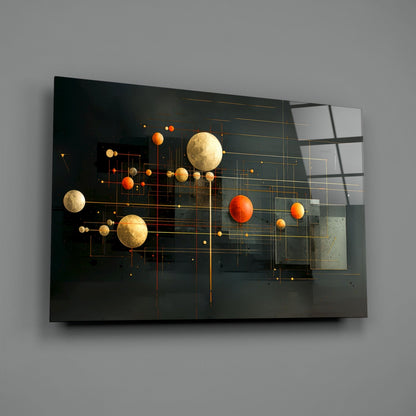 Planets Glass Wall Art