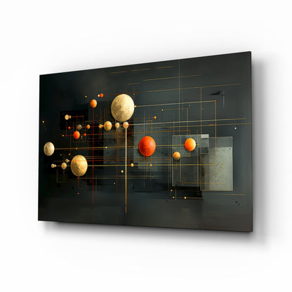 Planets Glass Wall Art