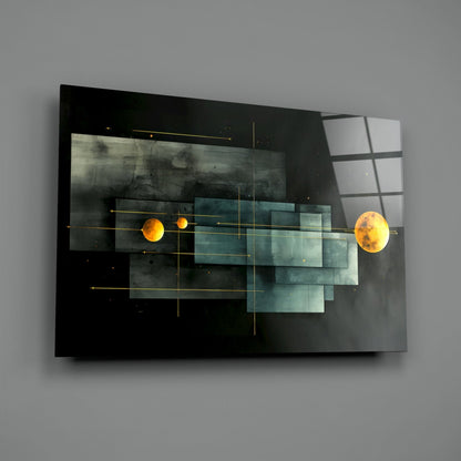 Planet Race Glass Wall Art