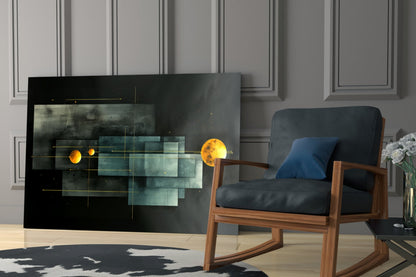Planet Race Glass Wall Art