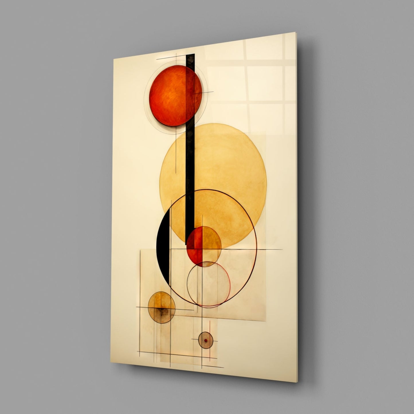 Circles Glass Wall Art