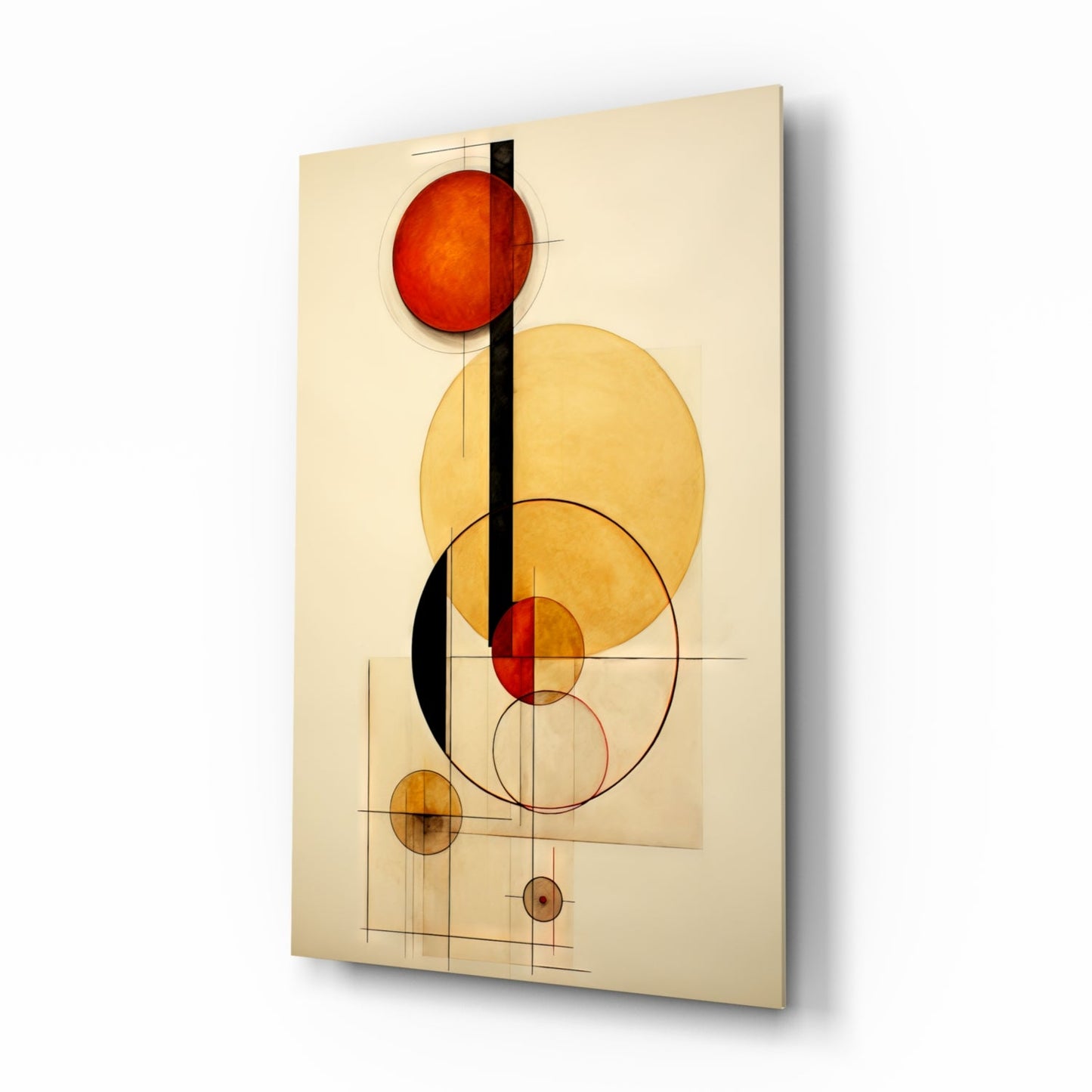 Circles Glass Wall Art