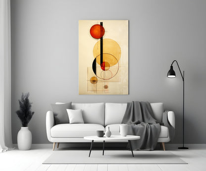 Circles Glass Wall Art