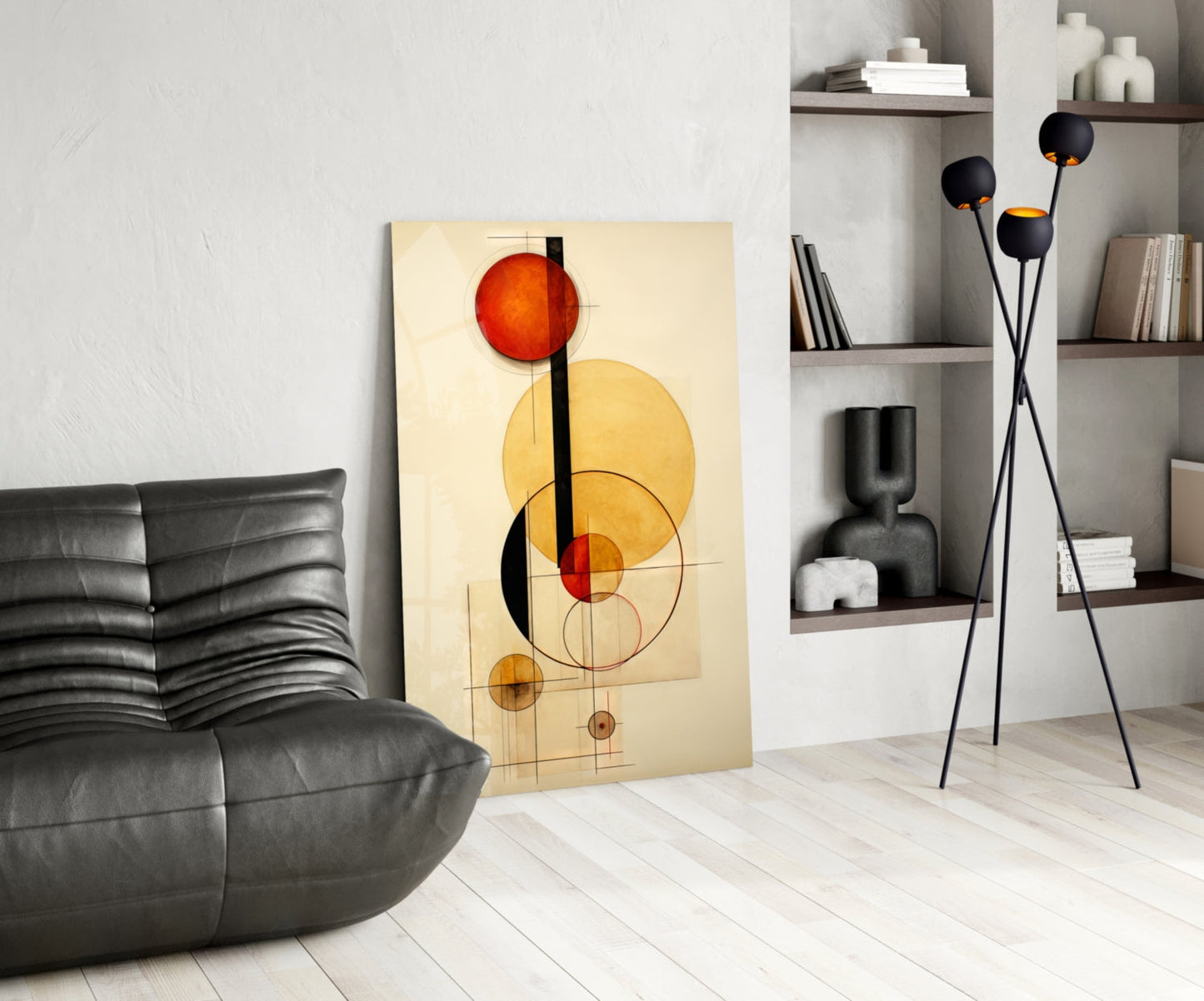 Circles Glass Wall Art