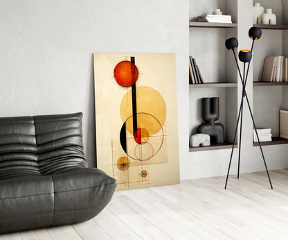 Circles Glass Wall Art