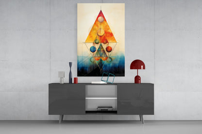 Harmony of Shapes Glass Wall Art