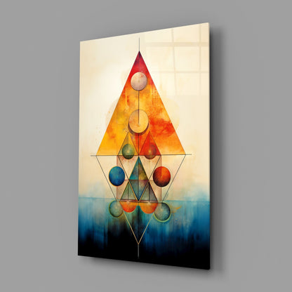 Harmony of Shapes Glass Wall Art