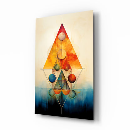 Harmony of Shapes Glass Wall Art