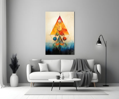 Harmony of Shapes Glass Wall Art