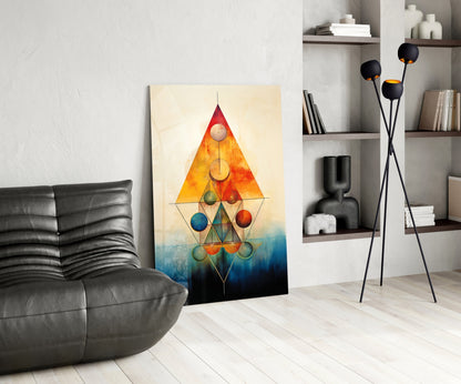 Harmony of Shapes Glass Wall Art