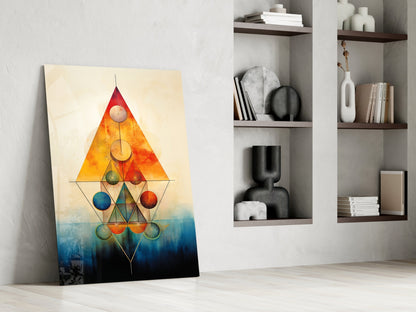 Harmony of Shapes Glass Wall Art