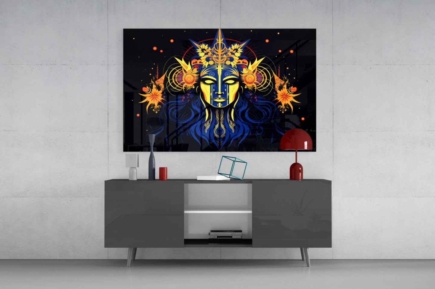 Astrologer Glass Wall Art