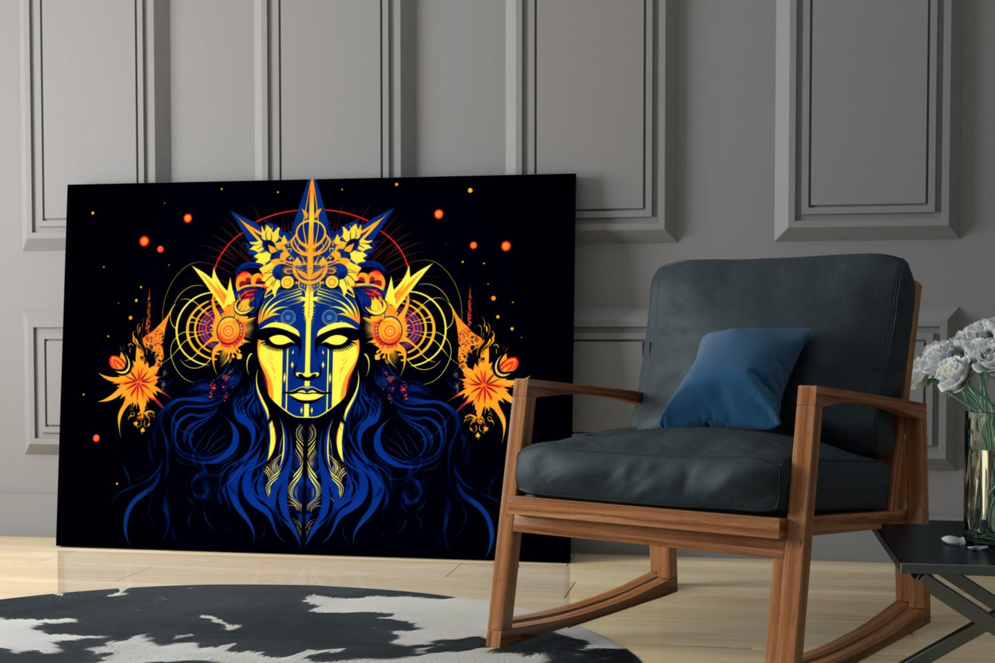 Astrologer Glass Wall Art