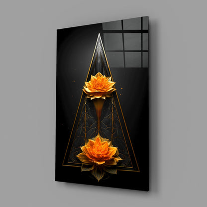 Lotus Glass Wall Art