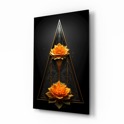 Lotus Glass Wall Art