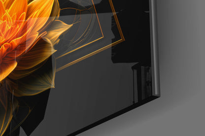 Lotus Glass Wall Art