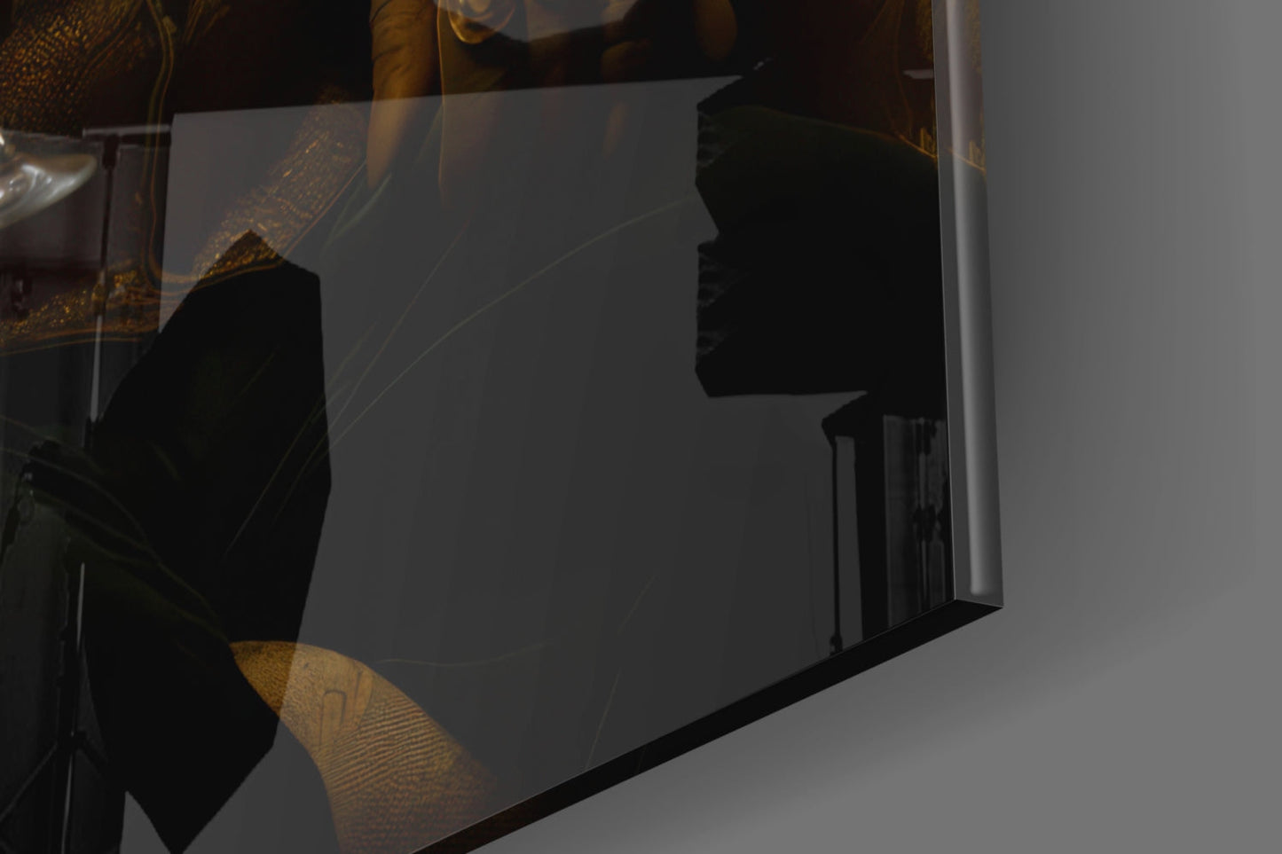 Gentleman Bear Glass Wall Art