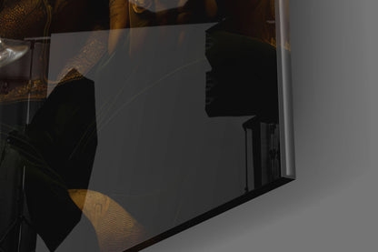 Gentleman Bear Glass Wall Art