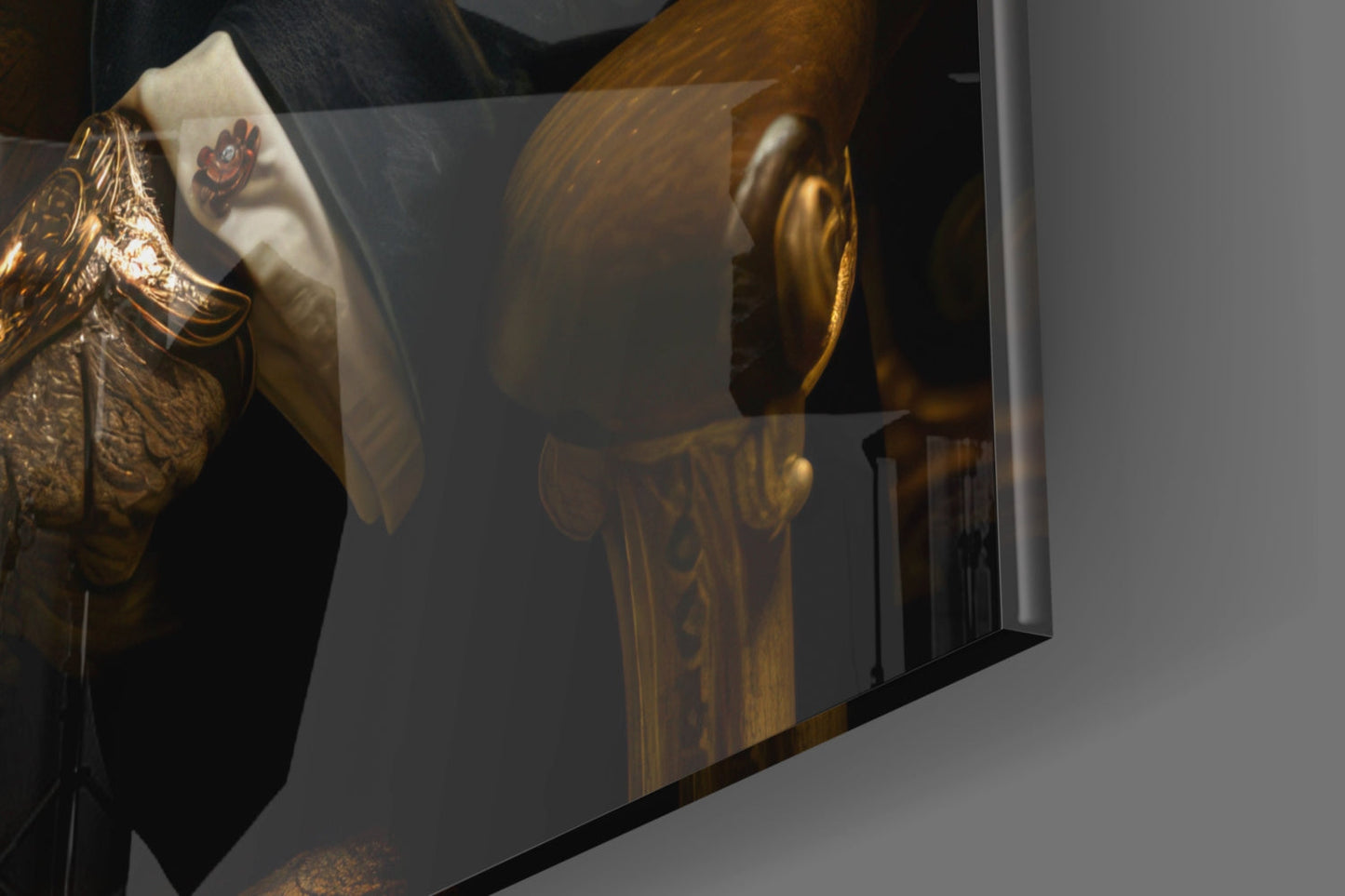 Gentleman Tiger Glass Wall Art