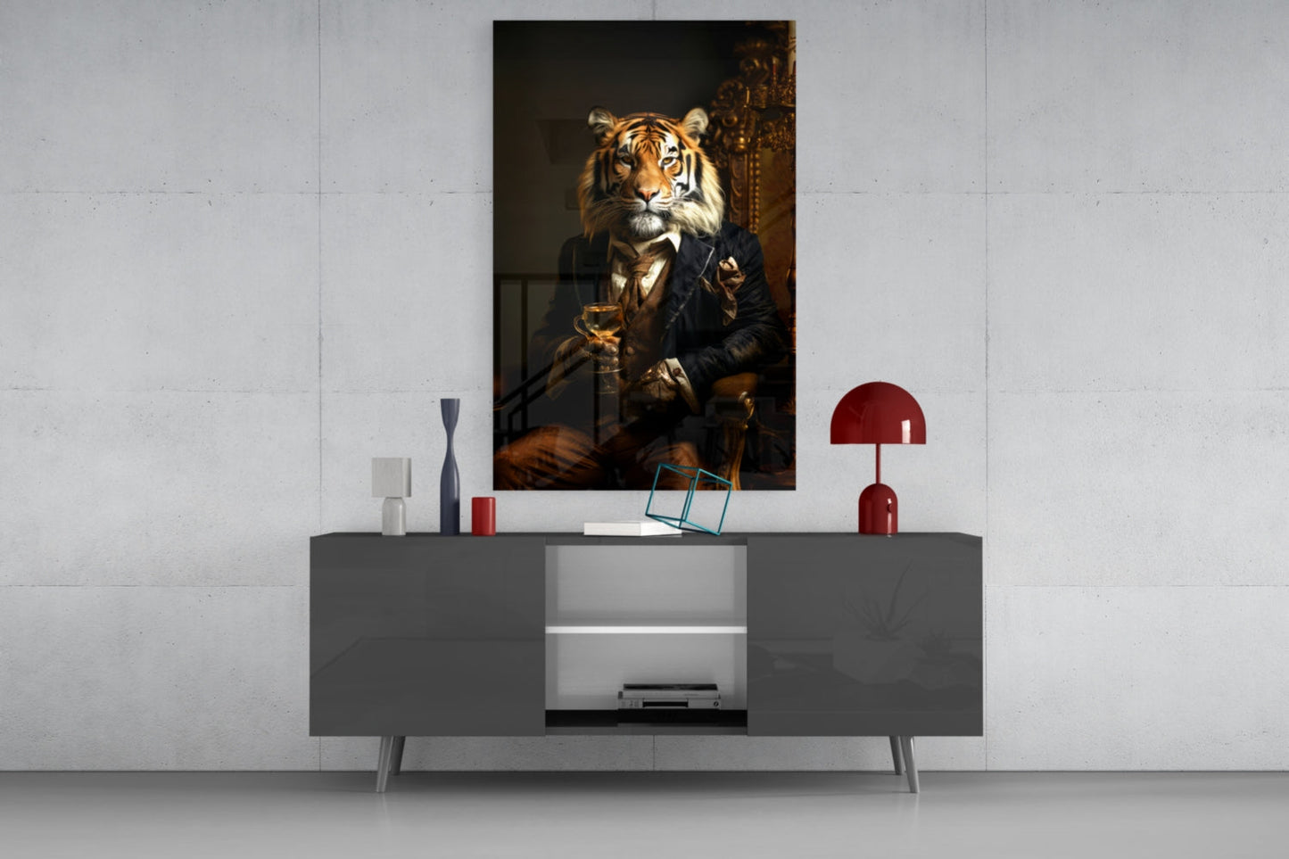 Gentleman Glass Wall Art