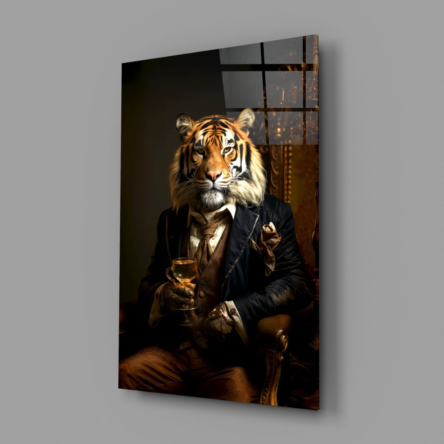 Gentleman Glass Wall Art