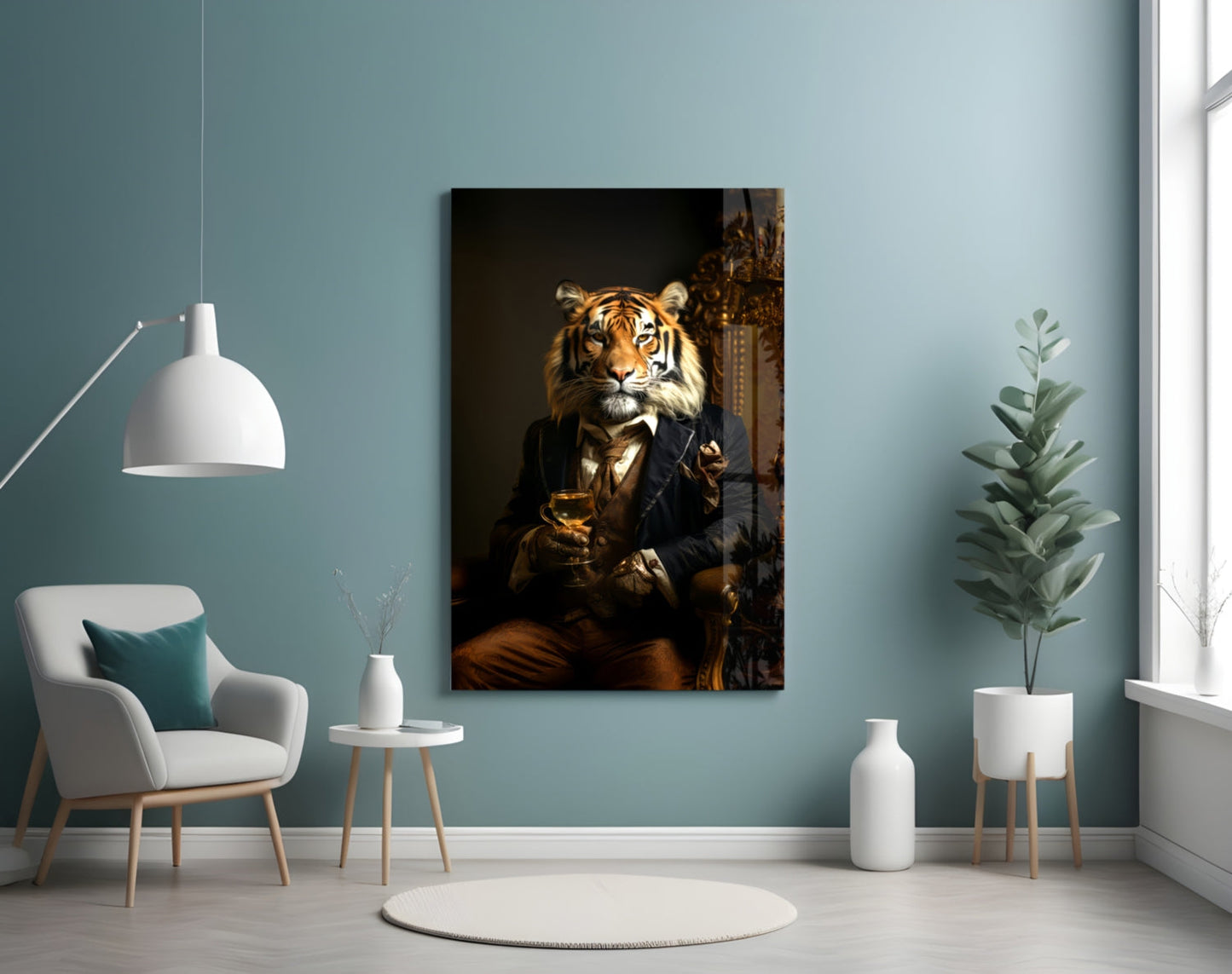 Gentleman Glass Wall Art