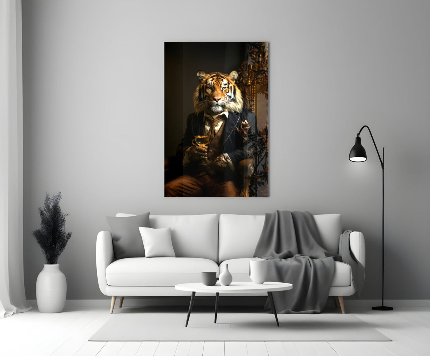 Gentleman Glass Wall Art