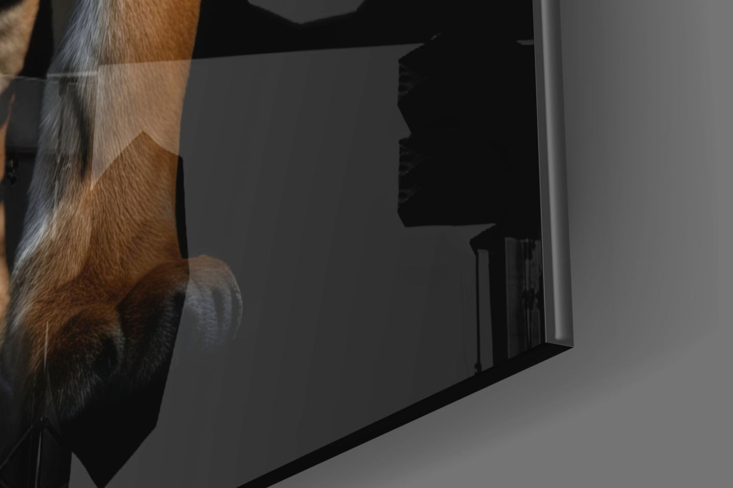 Tiger Glass Wall Art - Cinematic Wildlife Decor