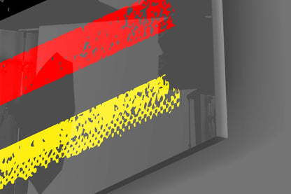 USA - Germany Flag Glass Wall Art