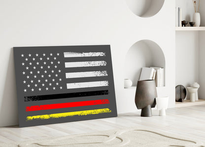 USA - Germany Flag Glass Wall Art