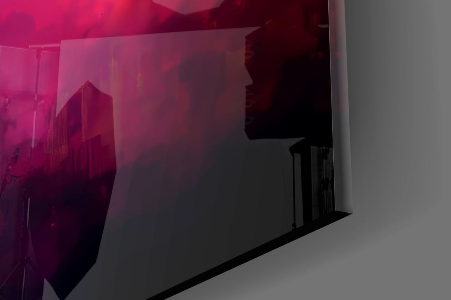 Sunset Cross Glass Wall Art