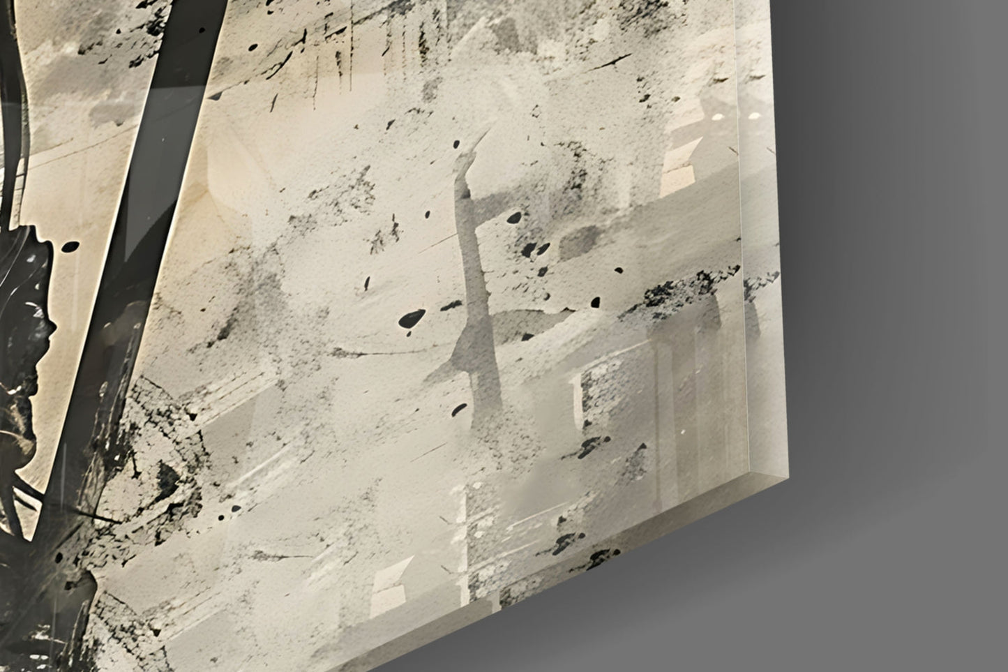 Roman Gladiator Sketch Glass Wall Art