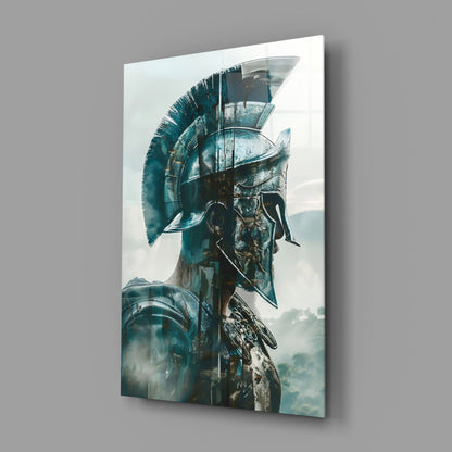 Foggy Battlefield Gladiator Glass Wall Art