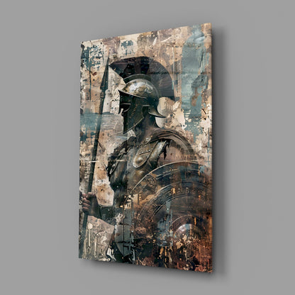 Ruins Gladiator Glass Wall Art