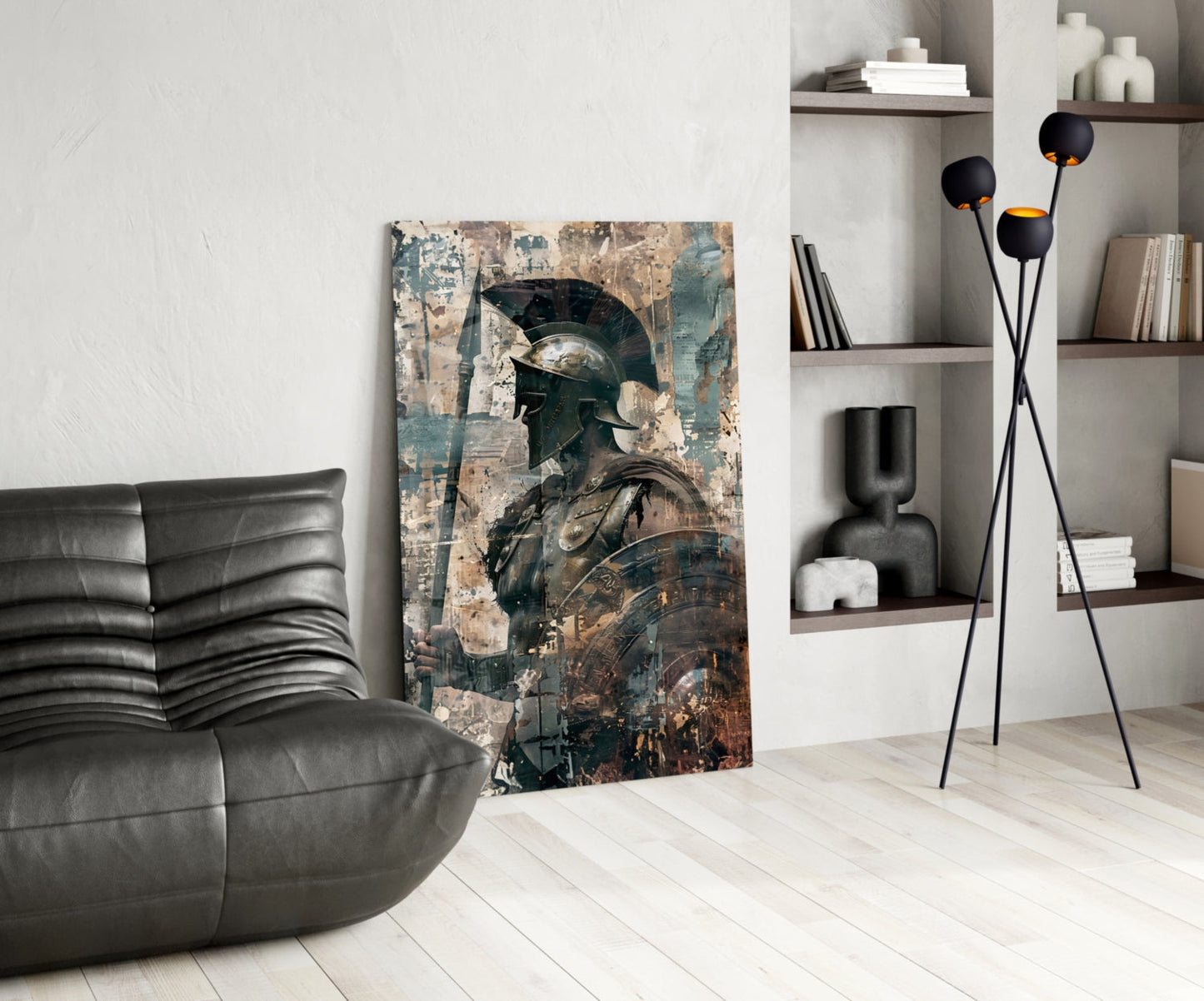 Ruins Gladiator Glass Wall Art