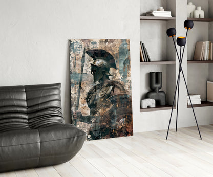 Ruins Gladiator Glass Wall Art