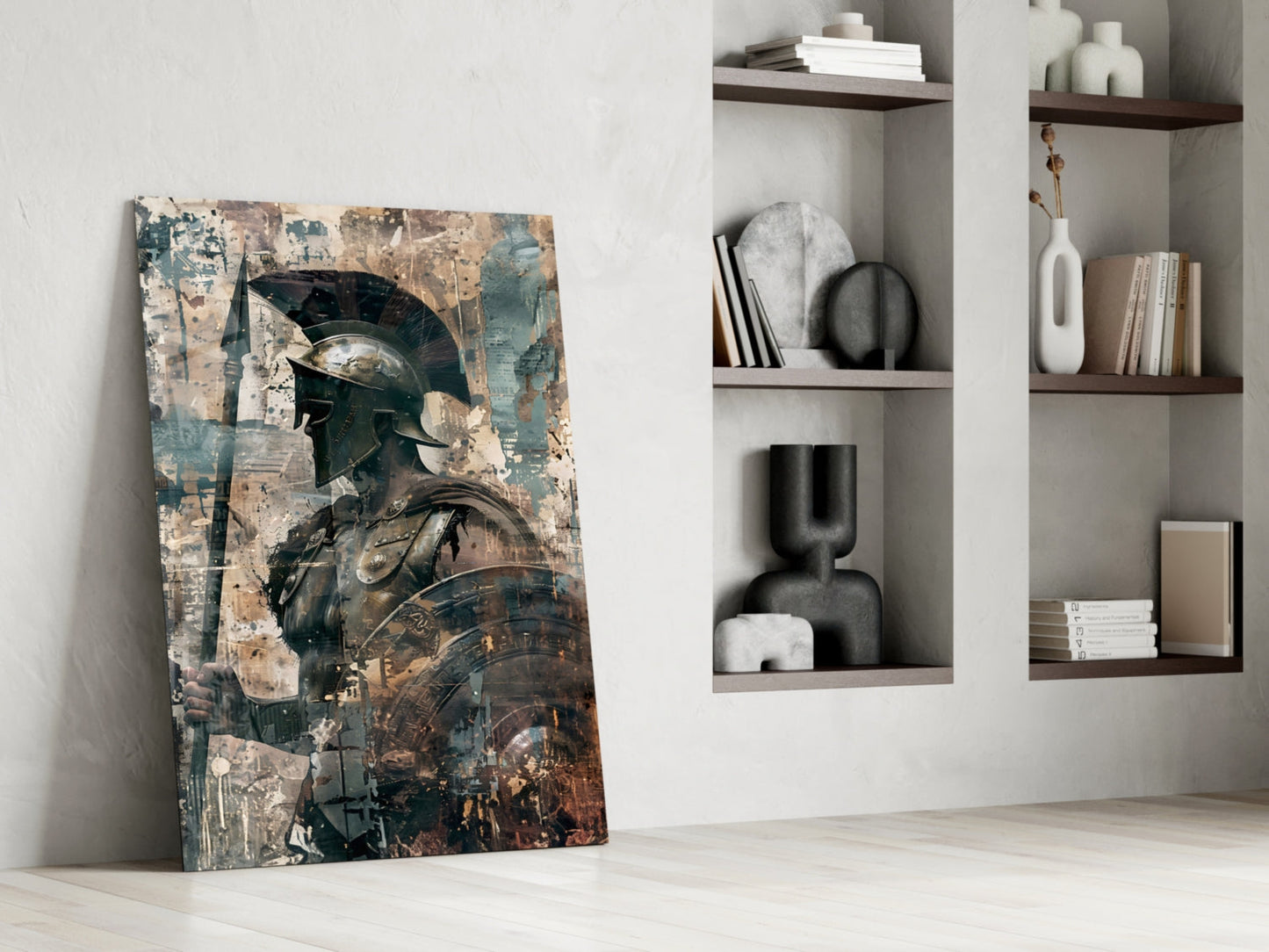 Ruins Gladiator Glass Wall Art