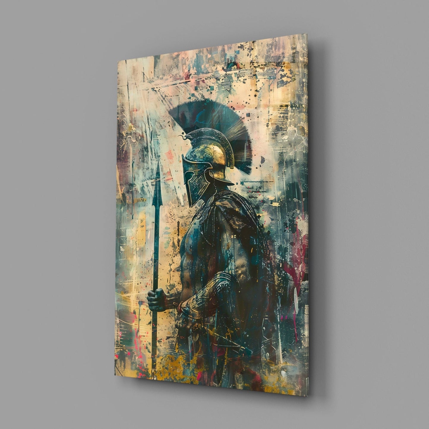 Shadow Warrior Gladiator Glass Wall Art