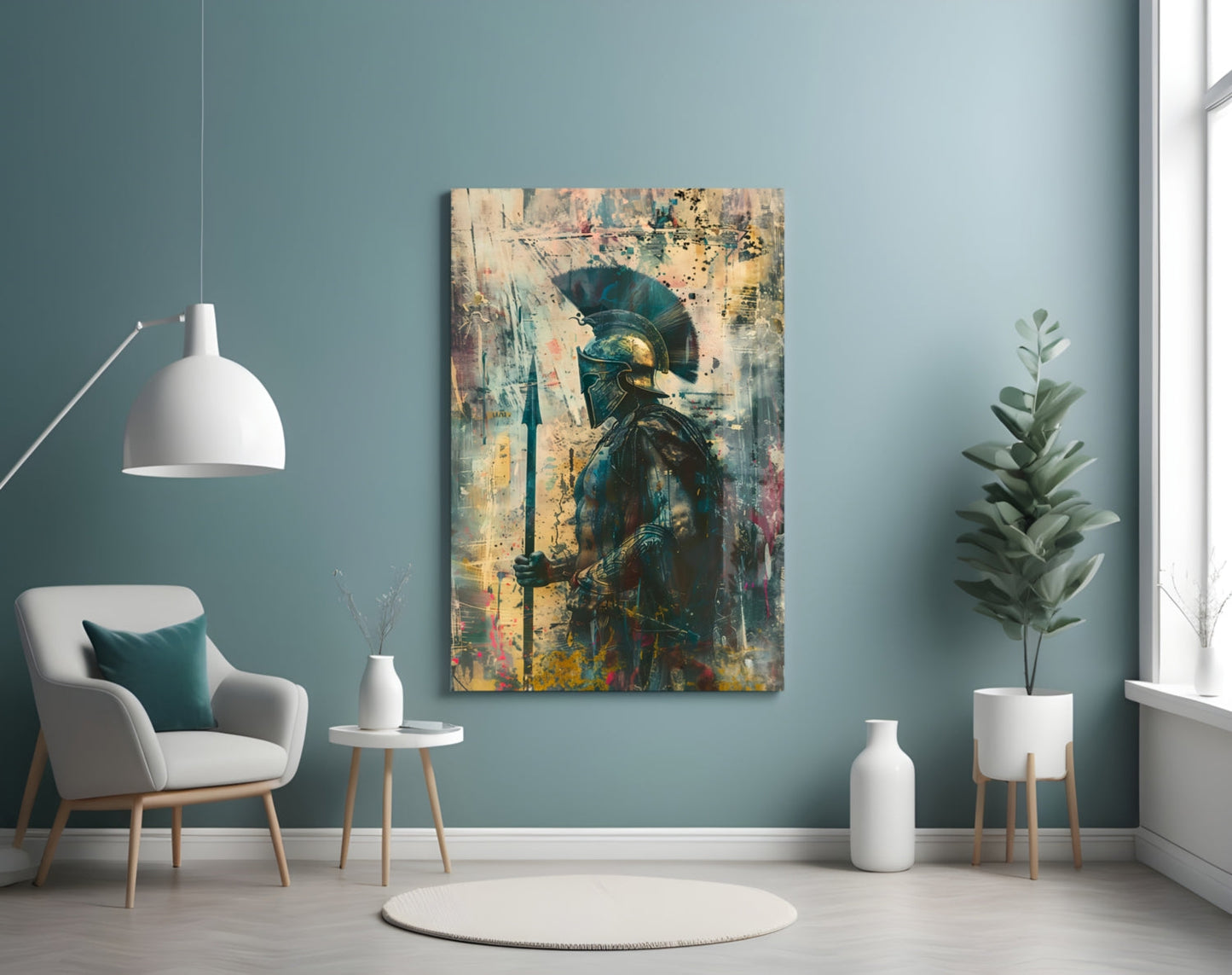 Shadow Warrior Gladiator Glass Wall Art