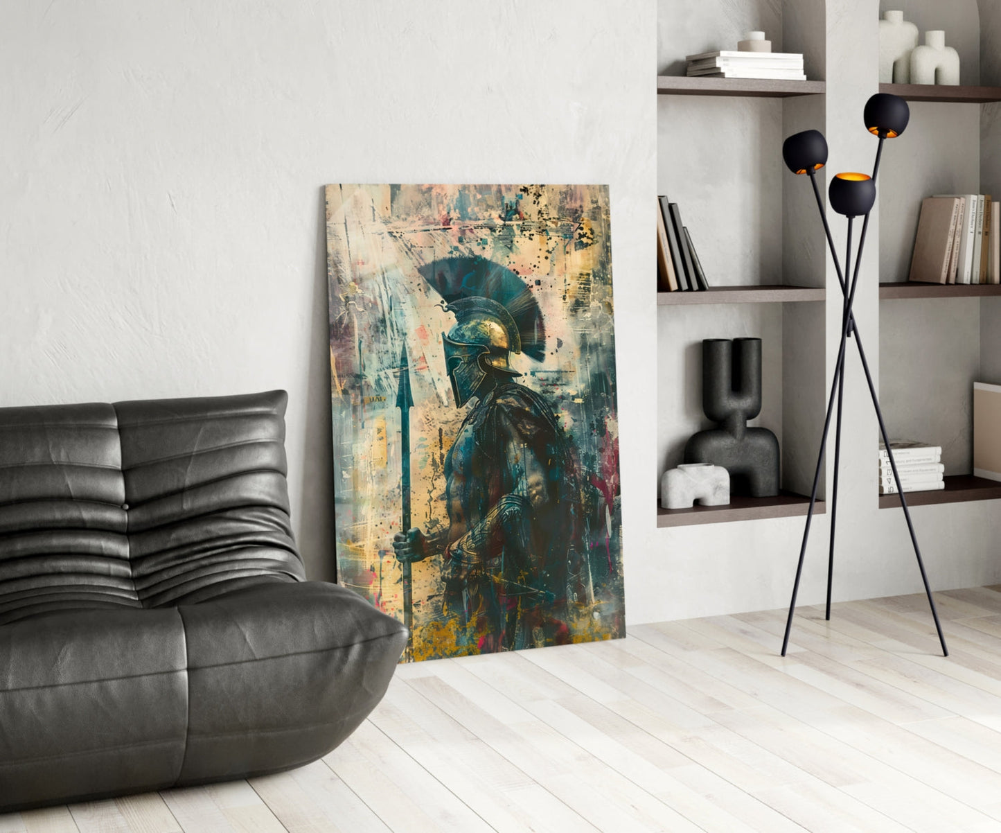 Shadow Warrior Gladiator Glass Wall Art