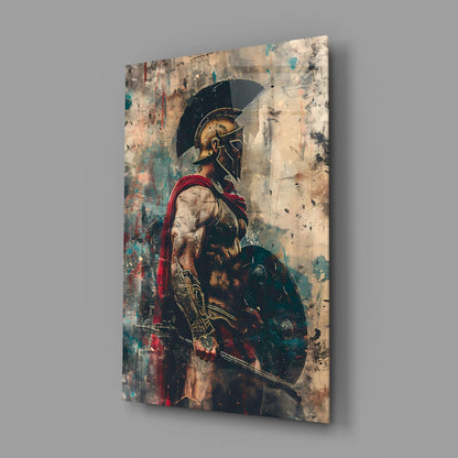 Arched Window Gladiator Glass Wall Art