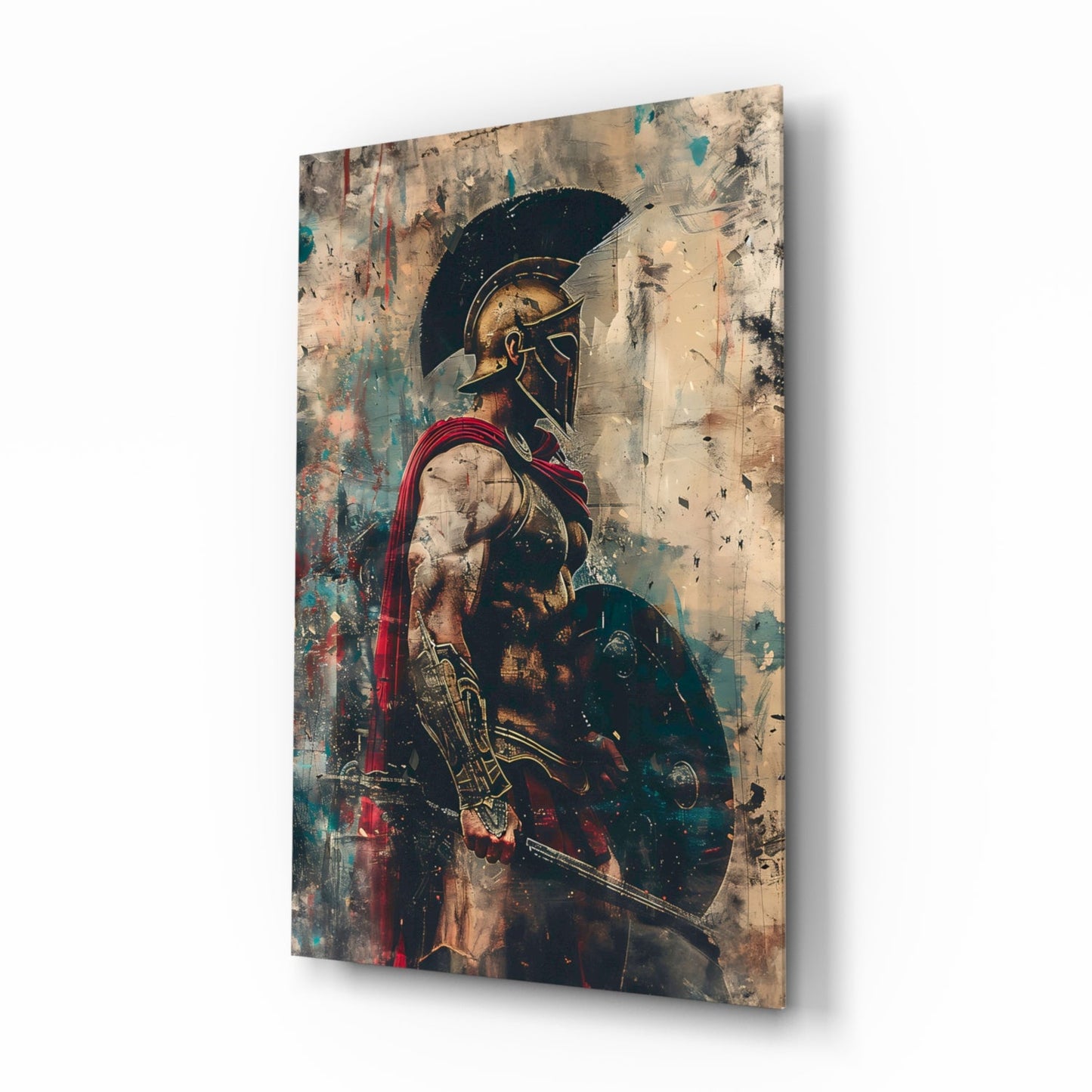 Arched Window Gladiator Glass Wall Art