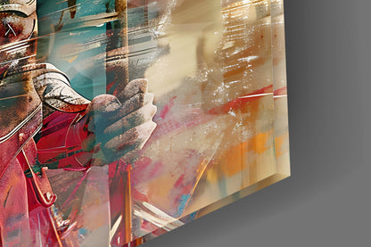 Gladiator Glass Wall Art