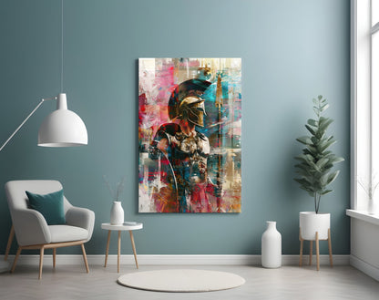 Gladiator Glass Wall Art