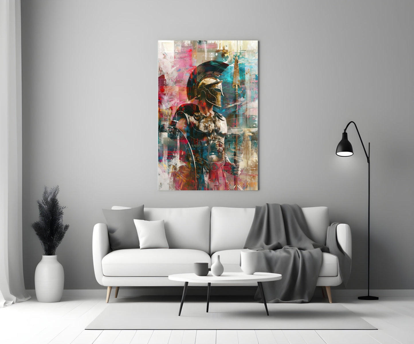 Gladiator Glass Wall Art