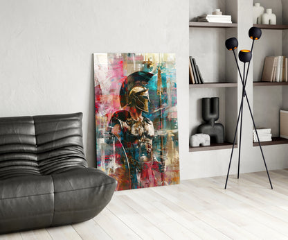 Gladiator Glass Wall Art