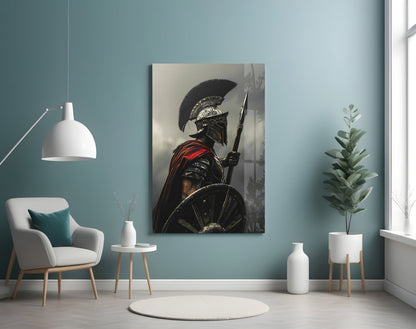 Roman Gladiator Glass Wall Art