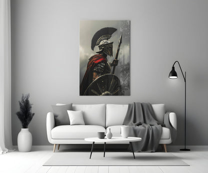 Roman Gladiator Glass Wall Art